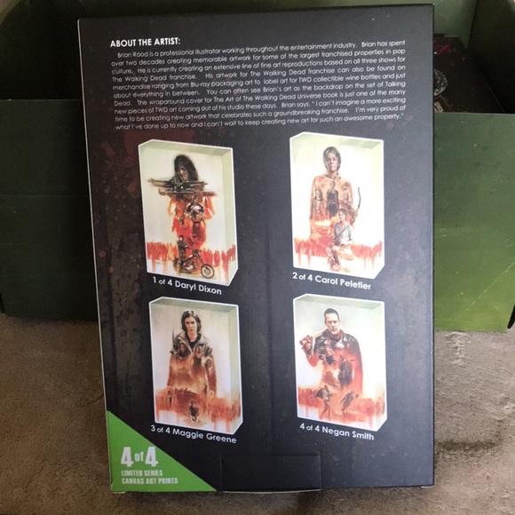 TWD Supply Drop exclusive canvas collection 4 of 4 Negan New - Picture 2 of 3